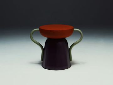 ALLIÉ - Polyurethane stool / coffee table by La Manufacture - view 2